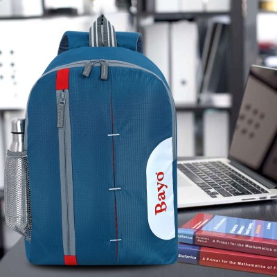 bayo For School Collage Office Tuition & Picnic Lightweight water resistant Backpack 25 L Laptop Backpack(Blue, Multicolor)
