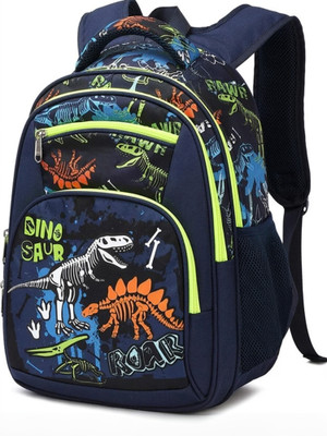 Frantic Waterproof Polyester School Bag With Pencil/Staionery Pouch 26 L Backpack(Blue)