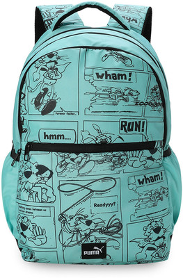 PUMA SUPER KIDS Backpack 24 L Backpack(Green)