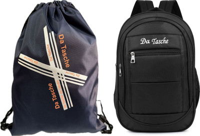Da Tasche Drawstring Blue 5 L Backpack(Blue, Black)