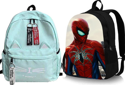 Plama A_CT_GRN_@_1 & SPIDER-04_@@_1PC_abc 30 L Backpack(Green, Black)