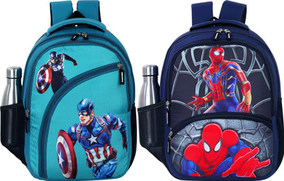 AM Creation Kids Unisex Medium 22 L Backpack Bag School Bag for Boys & Girls age 4-8 years 22 L Backpack(Green, Multicolor)