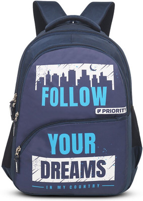 Priority Polyester Magnet 003 Printed College 30 L Backpack(Blue)