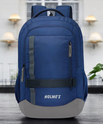 HOLME'S 3 Compartment Premium Quality,With Internal Organiser,Unises(1007) 45 L Laptop Backpack(Blue, Grey)