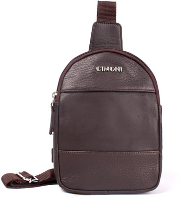 CIMONI Classy Shoulder Stylish Daytrip Unisex Crossbody Bag 1 L Backpack(Brown)