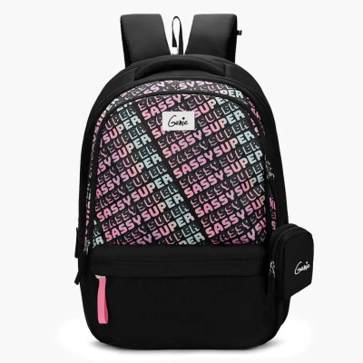 Genie Sass Laptop and Rain cover Backpack - Black 40 L Backpack(Black)