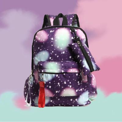 Reprox Women backpack awesome quality collage and schooling for girls backpacks 15 L Laptop Backpack(Purple)