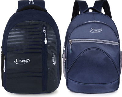 LEWYN Casual Waterproof Bag Men/Women, Boys/Girls/Office School College/ Travel 30 L Backpack(Blue, Blue)