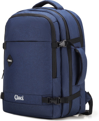 Cluci Seek Expandable Unisex with Suitcase compartment 40 L Laptop Backpack(Black)