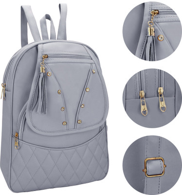 AshCrafzee stylish backpack 15 L Backpack(Grey)