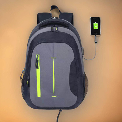 Shivra backpack for men backpack bags bagpack 34 L Laptop Backpack(Black, Grey)