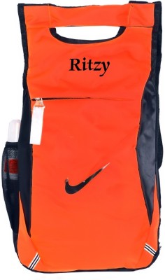 RITZY Medium 22 L Laptop Backpack Casual college, tution bag (ORANGE ) 22 L Laptop Backpack(Orange)