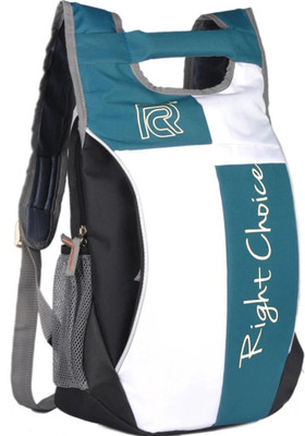 RIGHT CHOICE (2235) stylish tuff quality college school casual bag boy & girl 20 L Backpack(Black, White, Blue)