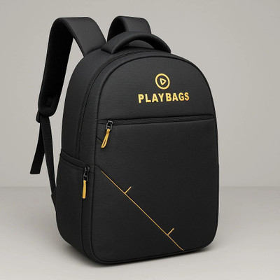 PLAYYBAGS School Bag Stylish and comfortable 25 L Laptop Backpack(Black)