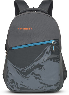 Priority Polyester Spectra 003 Printed College 36 L Backpack(Grey)