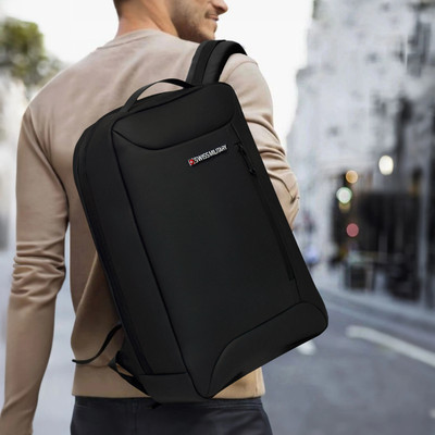 SWISS MILITARY MODPACK Multi-Utility Office/Travel Backpack with Quick, Anti-Theft Pocket 20 L Backpack(Black)
