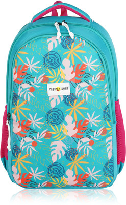 Miss & Chief Boys, Girls, Unisex Laptop Backpack, Waterproof School Bag - Teal Blue 34 L 34 L Backpack(Blue)