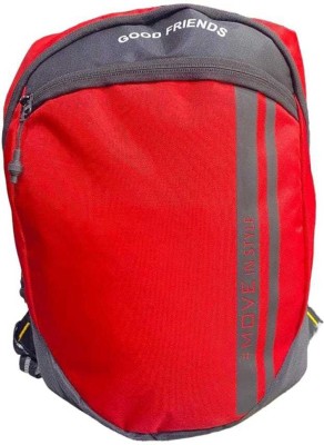 GOOD FRIENDS Attractive Move in Style Unisex College Tuition & Picnic daypack bag Waterproof 22 L Backpack(Red)