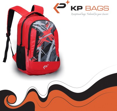 KP Bags Multi Purpose Unisex, 4 Compartments, Waterproof Bag For 17 Inches Laptop 40 L Backpack(Red)