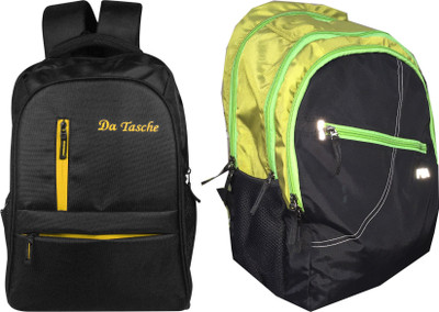 Da Tasche Comfy Backpack Blk 25 L Laptop Backpack(Black, Multicolor)