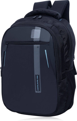 ZONAL Large Backpack Classy Unisex School -College With Reflecting Strip Waterproof School Bag(Black, 35 L)