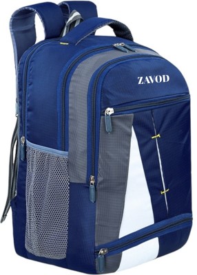 Zavod Unisex School and College Bag Travel Bag Backpack for Men and Women 35 L Laptop Backpack(Blue)