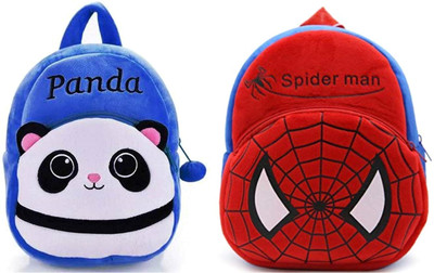 Aveek BM-Latch_combo spider red & panda blue_38 12 L Backpack(Multicolor)