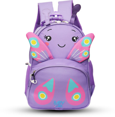 Baby Girl korean school bags for girls | butterfly Bag For School Girls | Waterproof Bag 28 L Backpack(Purple)