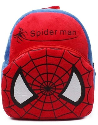 A Little Swag Kid'S School Backpack Fabric Spiderman Cartoons Soft Toy Bag Backpack 11 L Backpack(Red)