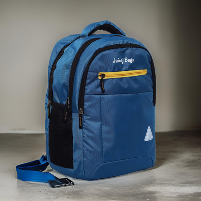 JairaJ regular size Laptop school bag college travell office bag with rain cover 40 L Backpack(Blue)