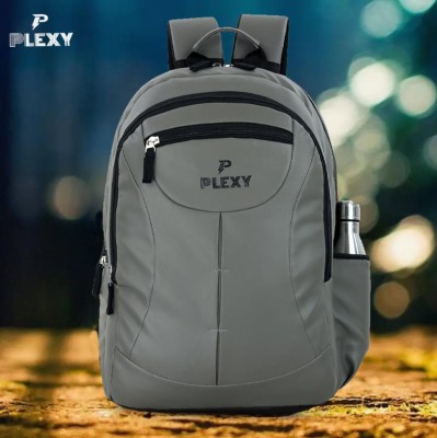 PLEXY Large 38 L Laptop Backpack ARC backpack Unisex with Rain Cover 38 L Laptop Backpack(Grey)