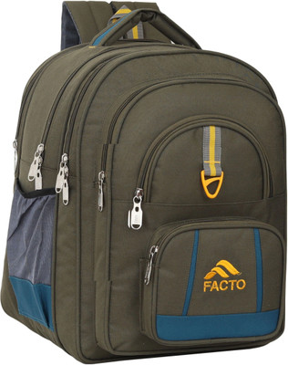 facto Large 70 L Backpack Stylish Waterproof School bag 6th to 10th Class 70 L Backpack(Green)