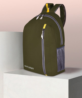 MOM'S GADGETS Backpack 1021 Casual Bag Tourister Water Resistant Tuition Picnic Daypack 22 L Backpack(Green)