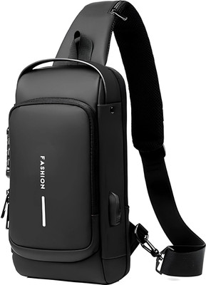 NDT Sling Bag For Men CrossBody Backpack For Men Women USB Charging Port 10 L Backpack(Multicolor)