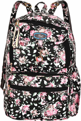 SVB LADIES PRINTED BAGPACK BLACK 30 L Trolley Backpack(Black)