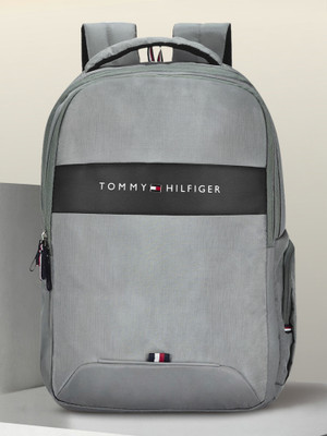 TOMMY HILFIGER Joshua 21 L Laptop Backpack(Black, Grey)