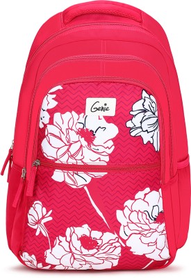 Genie Fern Laptop Backpack for Women, 3 compartments, 36 L Laptop Backpack(Pink)