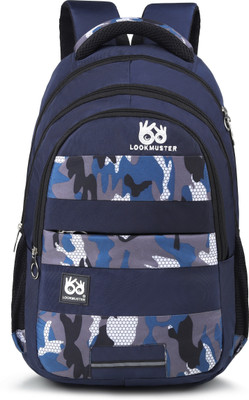 LOOKMUSTER Unisex laptop/college/school/travel backpack with Raincover 32 L Laptop Backpack(Blue)