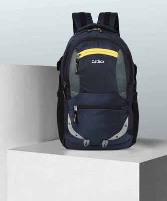 Catbox Unisex Spacy with reflective strip 35 L Backpack(Blue)