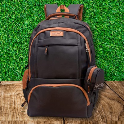 NEXFO Geats Better Rucksack bag 35L Weekend bag for travelling/school/office 35 L Backpack(Black, Brown)