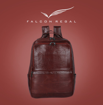 Falcon Regal Dominion Crest 24 L Laptop Backpack(Tan)