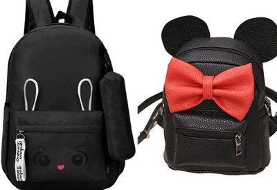 Plama GIRLS STYLISH TRENDY SCHOOL / COLLEGE / CASUAL BACKPACK FOR GIRLS 30 L Backpack(Black, Black)