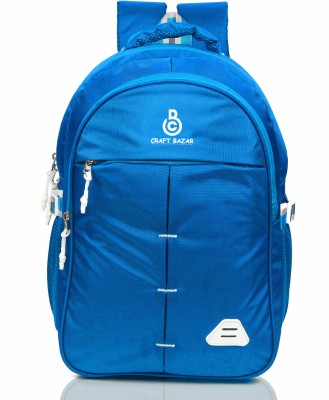 Craft Bazar Travel Bag for Men, Women, Boys & Girls with Laptop Compartment & Rain cover 35 L Laptop Backpack(Blue)