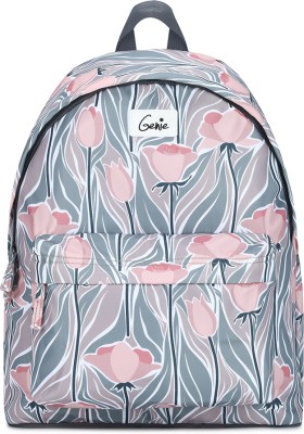 Genie Tulip Laptop Backpacks for Women,Stylish and Trendy College bags for girls 18 L Laptop Backpack(Grey)