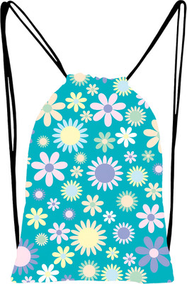 Hemes Printed Dori Bag Drawstring Backpack Small Bag Gym Bag Multipurpose Bag 12 L Backpack(Black)