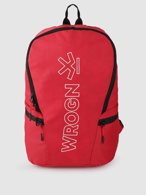 WROGN Brand Logo Backpack 23 L Backpack(Red)