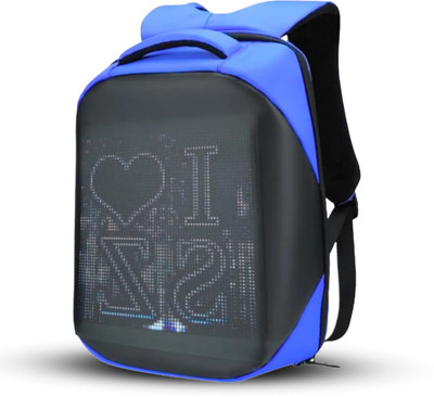 Sageware LED Laptop Backpack with USB Charging Port | Stylish School & Office Bag 25 L Laptop Backpack(Blue)