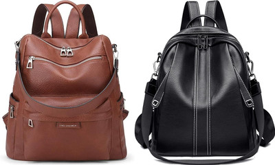 Spinsell Backpack new stylish backpack for women backpack for girls 20 L Trolley Backpack(Tan, Black)