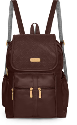 FILZA Trendy Cute Style Female Student Waterproof Anti Thief backpack for women 25 L Backpack(Brown)