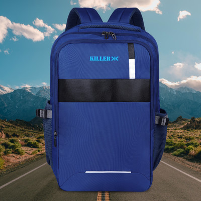 KILLER JOSTY STYLISH LAPTOP BAGPACK WITH RAINCOVER 40 L Laptop Backpack(Black)
